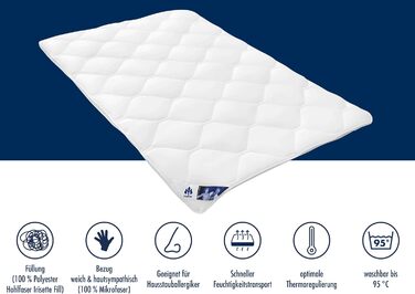 Irisette Edition Steppbett, 4-Seasons Duvet, 135 x 200 cm, white, Öko-Tex certified, Made in Germany