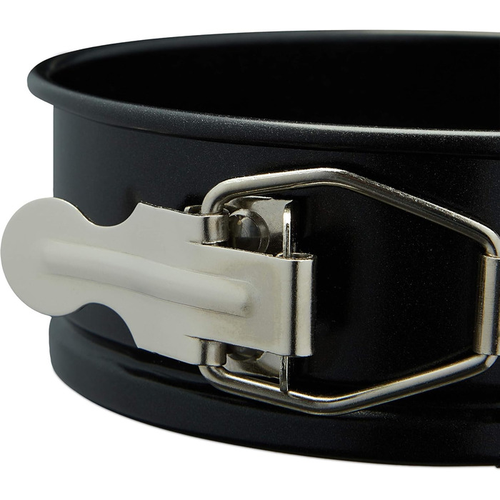 Форми для випічки Relaxdays, набір 5 шт, Ø 12 см, круглі, антипригарні, до 220 °C, міні-форми для кексів, чорні