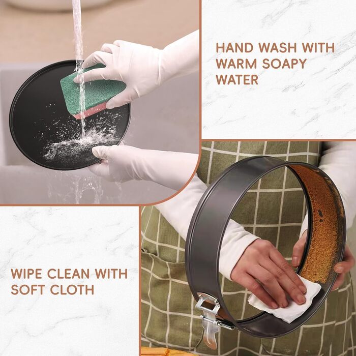 Набір форм для випічки Springform Set Eozfly, антипригарне покриття, BPA-Free, знімний дно, 20/22/24 см