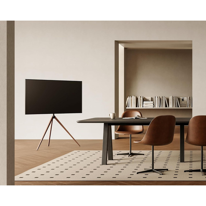 Підставка для телевізора FITUEYES 43-65 дюймів, настільна, регульована висота, чорна