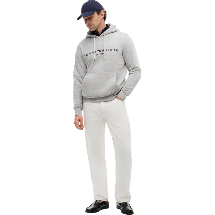 Чоловічий світшот Tommy Hilfiger MW0MW11599 сірого кольору (Cloud Htr), розмір 3XL