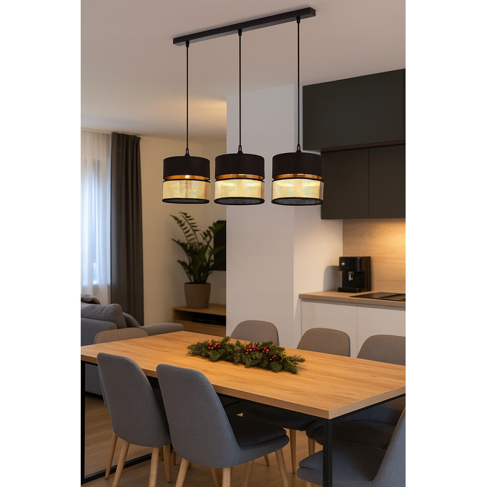 Настільна нічна лампа з ажурним золотистим абажуром, патрон E27, LED