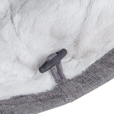 CanadianCat Company | XXL Cat Tunnel with Fluffy Plush | | Approx. 35 x 150 cm - Variable Shape, Integrated Cat Toy (70 x 35 cm, Grey)