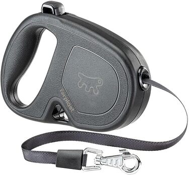 Рулетка для собак Ferplast Flippy ONE, середні породи до 25 кг, 5 м, чорний