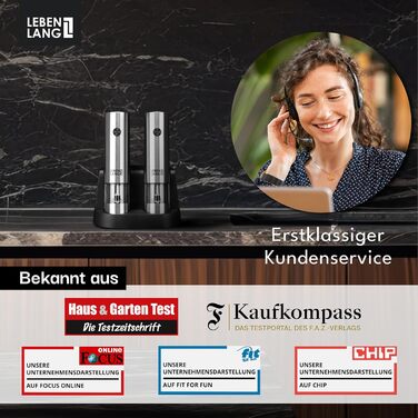 Electric Salt and Pepper Grinder - Rechargeable & Many Accessories | Battery Set | Pepper Dispenser Pepper and Salt Grinder for Coarse Salt