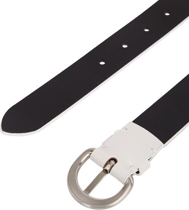 Ремінь жіночий Calvin Klein Classic з пряжкою, шкіра, 95 см, сірий (Vapor White)