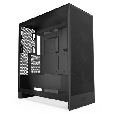 Корпус NZXT H7 Flow: Mid-Tower з покращеною вентиляцією | Чорний | Підтримка 3 x 120мм вентиляторів для GPU | 3 x 120мм фронтальні вентилятори | 420мм радіатор