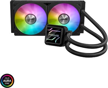 ASUS Prime LC 240 ARGB - Система водяного охолодження CPU з RGB підсвіткою (2 вентилятори, 400 мм шланги, підтримка Intel LGA 1851/1700/1200/115X, AMD AM5)