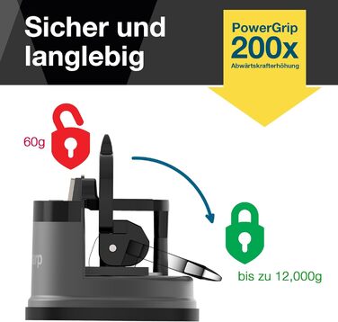 Механічна точилка для ножів AnySharp Pro, метал, PowerGrip, для всіх кухонних ножів, підходить для загартованої сталі та з хвилястою кромкою, світова якість, колір гангметал