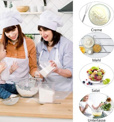 Набір вісків для збивання та перемішування: 13см та 18см, нержавіюча сталь