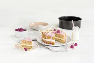 Форма для випічки Zenker Springform Ø 12 см MINI: кругла роз'ємна форма з антипригарним покриттям, сталь, чорна