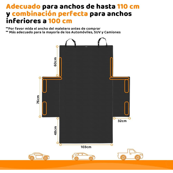 Захист для багажника авто: вологостійкий килимок для собак (184x103 см)