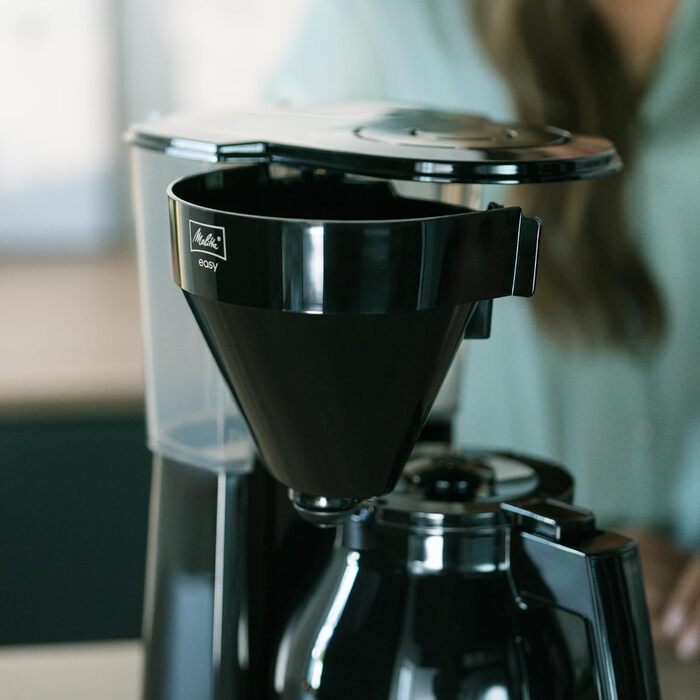 Кавомашина Melitta Easy знімний фільтр, для 10 чашок, з термокана, чорна