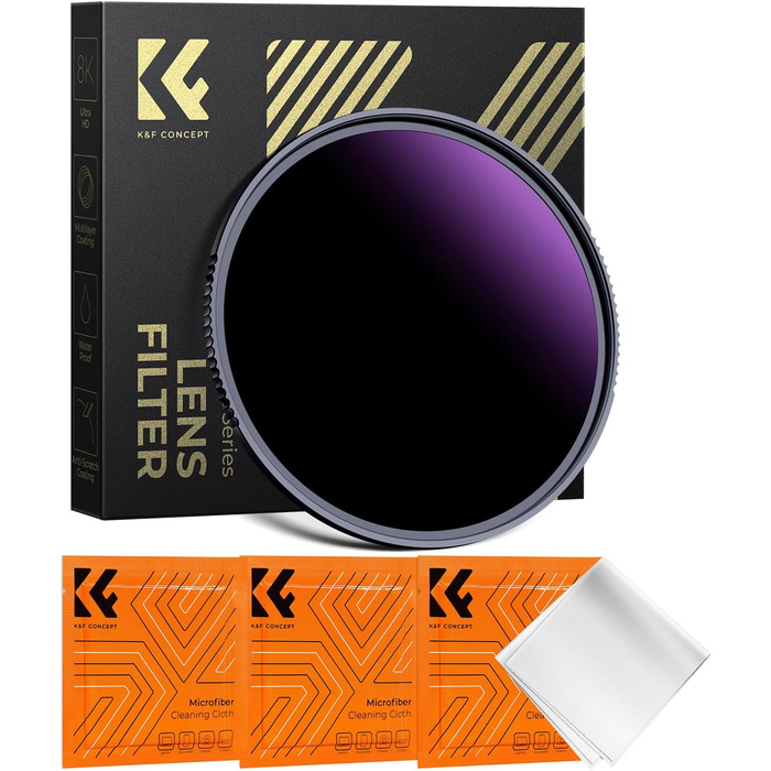 Фільтр K&F Concept Nano-X Serie 82mm ND1000000 - нейтральний фільтр (20 ступенів затемнення) для фотографії небесних явищ