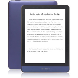 Meebook E-Reader M6: 6-дюймовий E-Ink Carta екран, 300 PPI, Smart Light, Android 11, Чотирьохядерний процесор, Аудіокниги, Google Play Store, 3GB+32GB пам'ять, Micro-SD слот, Колір: фіолетовий