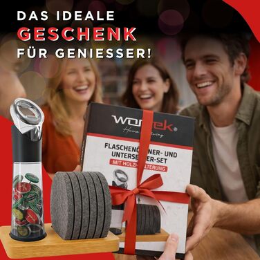Відкривач для вина Wortek: професійний відкривач пляшок з тримачем для корок – ідеальний подарунок для поціновувачів вина