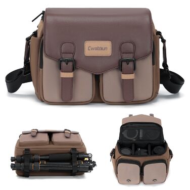 Компактна камера Cwatcun з водонепроникним корпусом та штативом, для фотографії DLR/LR/piegelloe, об'єктив (коричневий)