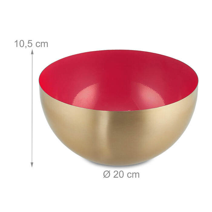 Relaxdays Two-tone stainless steel salad bowl