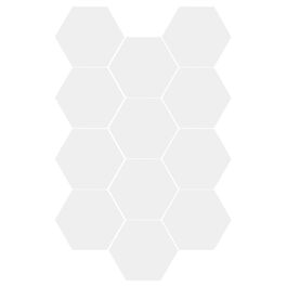 Акустичні гексагональні панелі MENAYODA, самоклеючі звукопоглинаючі шестикутні плити для стін, стелі та дверей (білі, 12 шт)