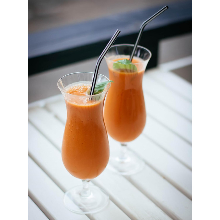 Склянки для коктейлів Nexboraque Hurricane-Glas, 400 мл, 6 шт., Піна Колада, прозорі скляні келихи для води, соків, напоїв, пива