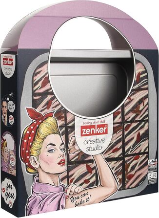 Форма для випічки Zenker Backform, серцеподібна, з антипригарним покриттям, рожева, 1 шт.