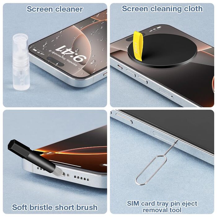 Набір для чищення техніки 20 в 1: клавіатура, навушники, монітор, камера (чорний)