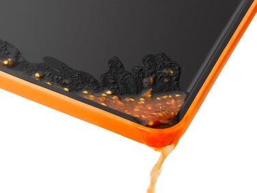 Обробна дошка BRA Efficient з нейлону та силікону з вбудованим точилом, чорно-помаранчева