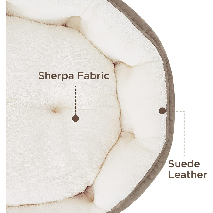 Ліжко для котів BEDSURE - зручне та миюче ліжечко для котів та маленьких собак, 63x53x20 см