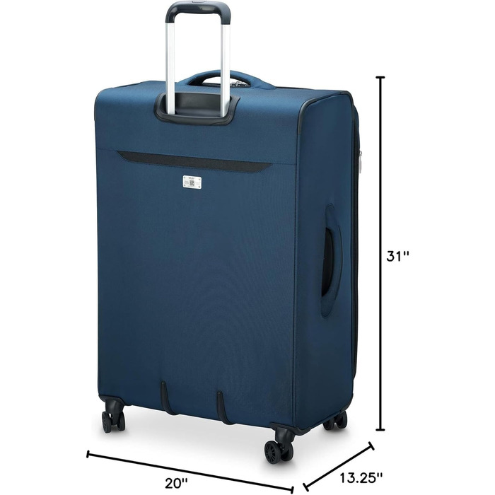 Чемодан DELSEY Paris Sky Max 2.0 Softside Розширюваний з спінерами, Зелений (2-Piece Set (21/24), Синій)
