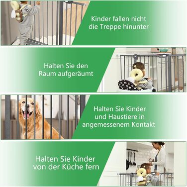 Захист для сходів Subtlety без свердління: сітка для дітей, собак, котів. ABS-пластик, сталеві труби. Автоматичне відключення. Білий (чорний, 75-85см)