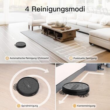 Робот-пилосос AIRROBO P20: потужний, самостійно заряджається, з Wi-Fi, для килимів, твердих поверхонь та шерсті тварин