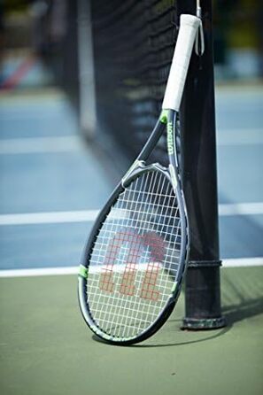 Тенісний ракетка Wilson Tour Slam для дорослих. Розмір ручки 3 - 4 3/8' зелено/чорна (Grip Size 3 - 4 3/8', червона / сіра)