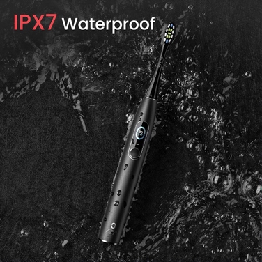 Сонічна зубна щітка Oclean X Pro Elite, чорна, з Bluetooth та мобільним додатком