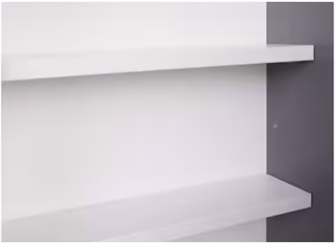 Inter Link - Collector's Display Cases - Hanging Display Case - Wall Shelf - Glass Display Case - Wall Display Case - Hanging Shelf - Showcase - MDF - Gray/White (80x60x9.5 cm) Collecty Gray Gray, White