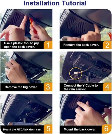 Відеореєстратор Fitcamx 4K для Mercedes-Benz GLC X254 (2023-2026) OEM, WiFi, Full HD, з акумулятором, карта 64GB