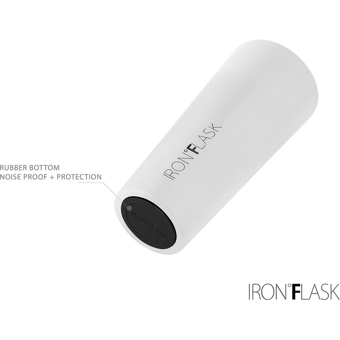 IRON °FLASK Classic Tumbler 2.0 - 2 Lids (Straw Flip), Vacuum Insulated Stainless Steel Water Bottle, Double-Walled Travel Mug - Midnight Black, 32 oz