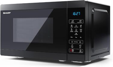 Мікрохвильова піч SHARP MS02E, 800W, 11 режимів, розморожування, чорний