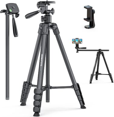 Штатив горизонтальний CAMBOFOTO 185 см для iPhone/камери, гнучкий, для відеозйомки, з сумкою