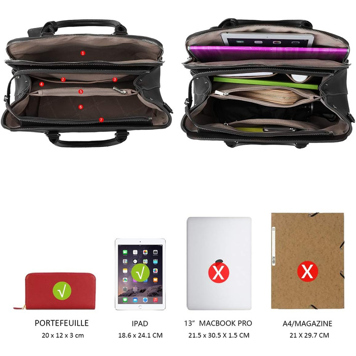 Сумка жіноча David Jones елегантна шопер (tote bag) з PU шкіри, чорна. Сумка через плече, багато відділень, для роботи та повсякдення