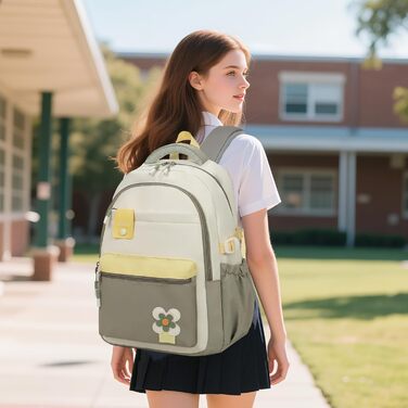 Шкільний рюкзак для дівчаток-підлітків 2025, для школи/гімназії, водонепроникний, для ноутбука 15.6