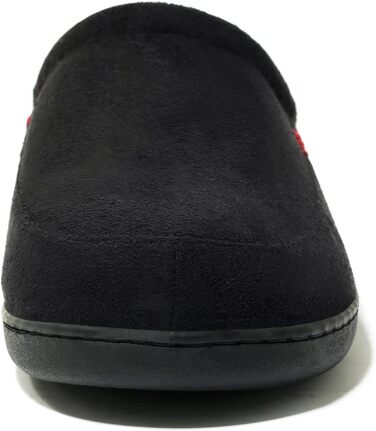 Чоловічі халапи NewDenBer з піною Memory Foam, теплі, зручні, м'які, з плюшевою підкладкою, зимові тапочки з неслизькою гумовою підошвою (41/42 EU, 3 Чорний/Червоний в клітинку)