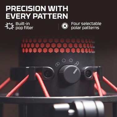 HyperX QuadCast USB мікрофон для стрімерів та геймерів, чорний