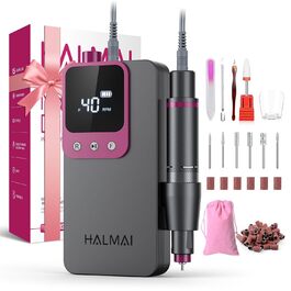 Електричний фрезер для нігтів HALMAI HMC320: професійний, портативний, для акрилу та гелю, 40000RPM