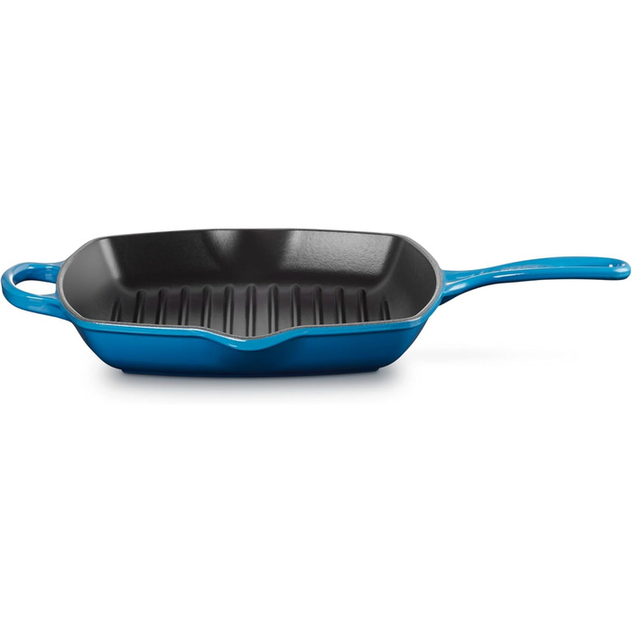 Чавунна гриль-пательня Le Creuset Signature, квадратна, 26 см, для всіх типів плит, індукція, 2,86 кг, колір Марсель