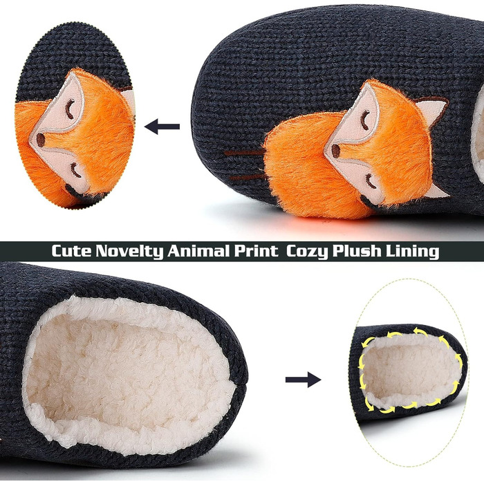 Тапочки жіночі зимові теплі пухнасті, плюшеві, з штучним хутром, з антиковзким покриттям (39/40 EU, помаранчевий лис)