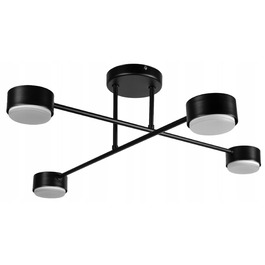 Підвісна люстра Glimex Black на 4 цоколі GX53