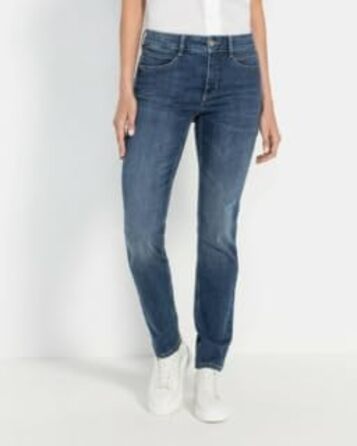 Жіночі джинси MAC Melanie Stretch Denim Grey (34W/32L, Mid Blue Used/L32) - Розтяжка, Сірий колір