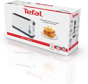 TEFAL Toaster Minim TL302110 Toaster, compact, with one slot, White