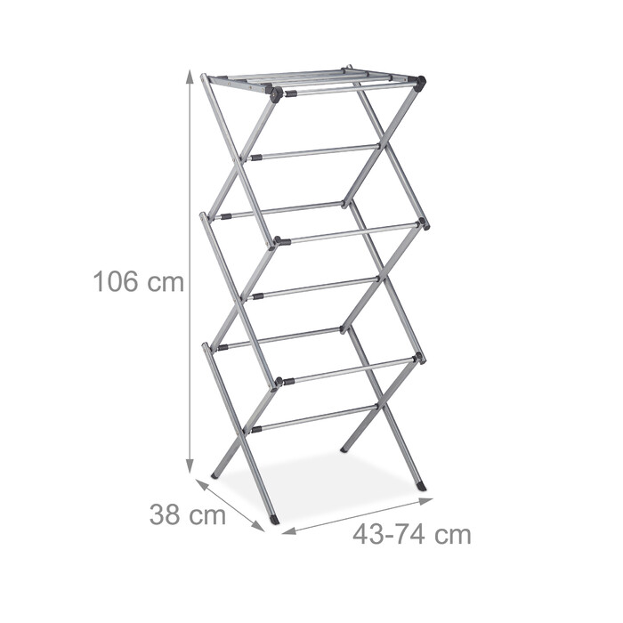 Relaxdays Clothes Rack, Folding & Extendable