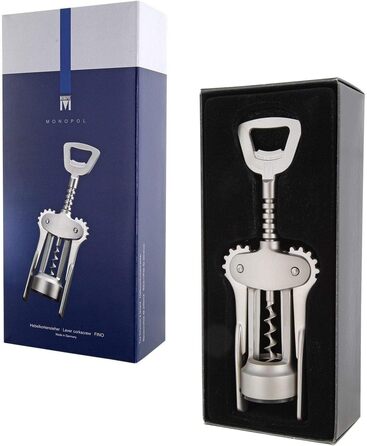 Westmark Lever Corkscrew with Bottle Opener - Stainless Steel & Zinc Die-Cast - Fino Finish - 61605580